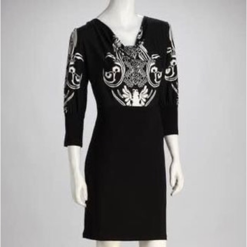 Adore Black & White Dress - Large